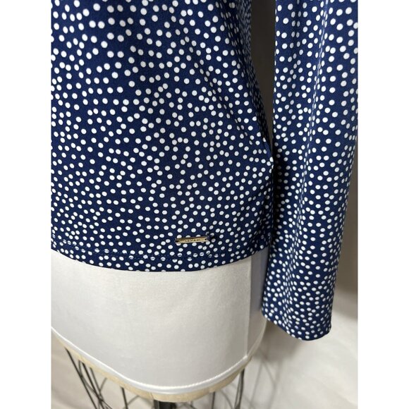 Tahari Long Sleeve Blue And White Polka For Close Women’s Size Small - Picture 5 of 12